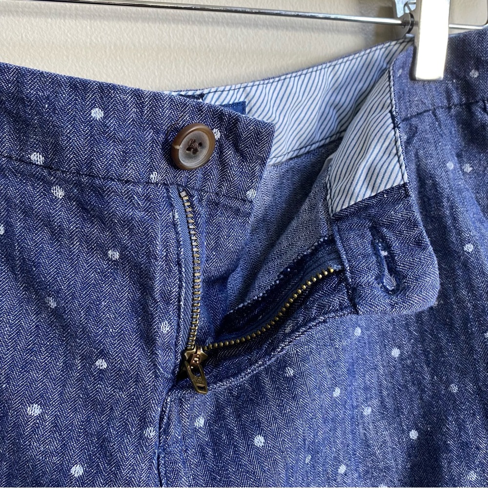 Old Navy Chambray Navy Dots Everyday Short Size 2 - Picture 5 of 11